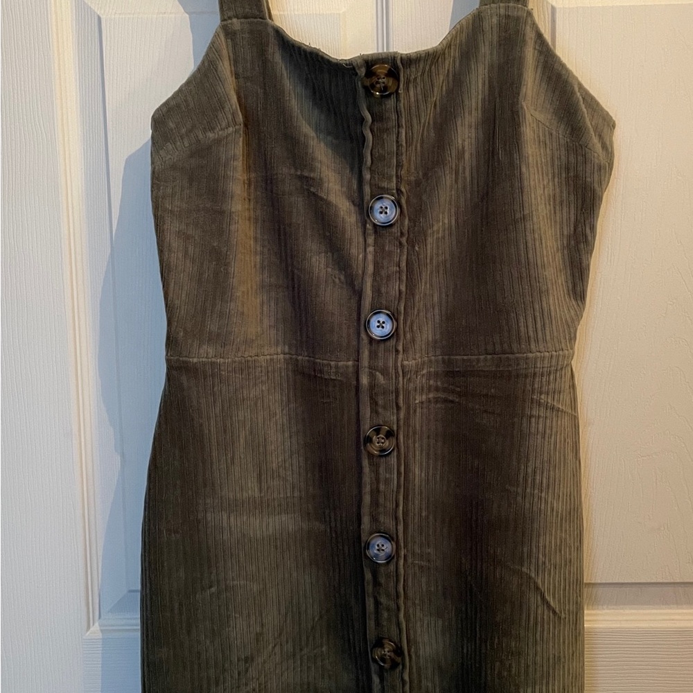 Button Front Ribbed Jumper